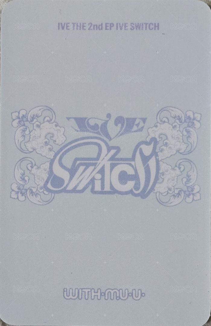 IVE SWITCH wm 2.0 幸運卡  背面