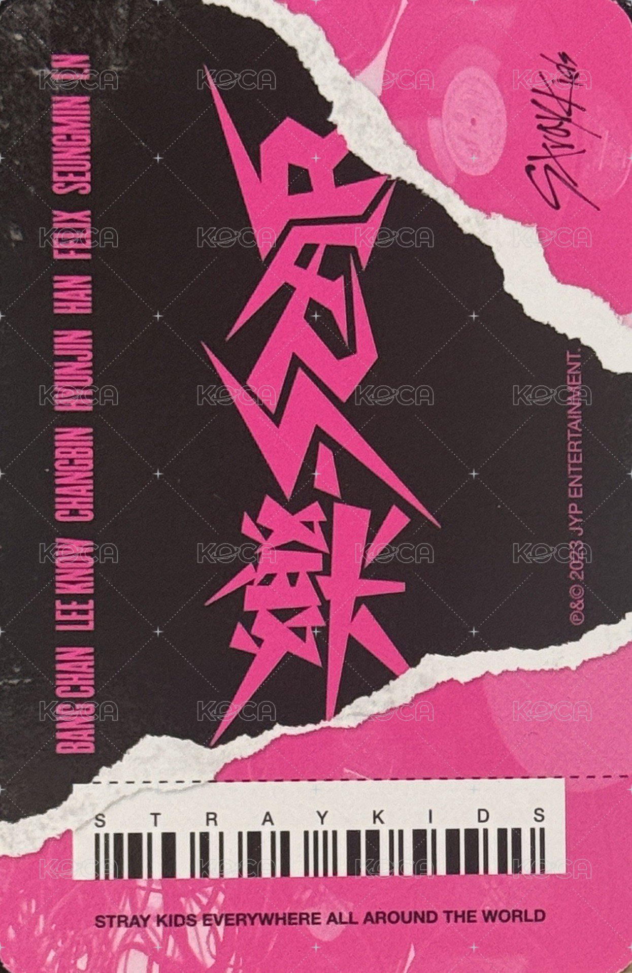 樂-STAR 專輯卡  背面