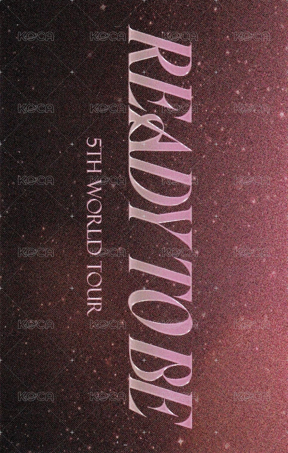 五巡 jyp 特典卡 首爾場DVD 背面