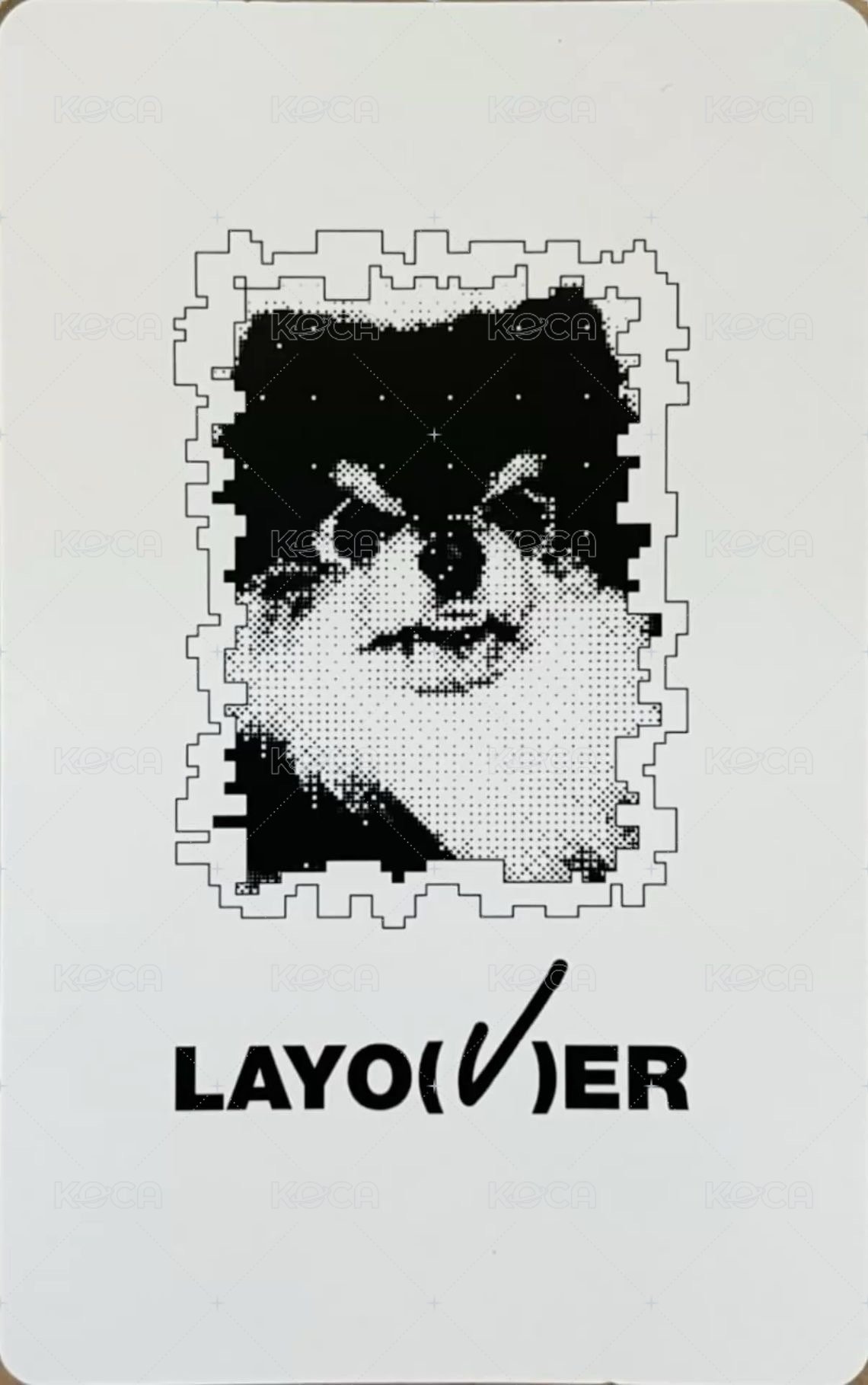 LAYOVER 日咖 特典卡 鐳射卡 背面