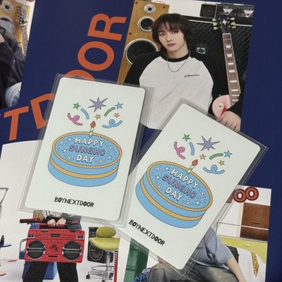 朴成淏 sungho 生日卡2張