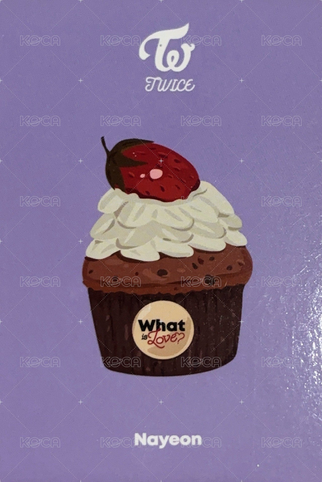 What is Love? 專輯卡 刮刮卡 背面