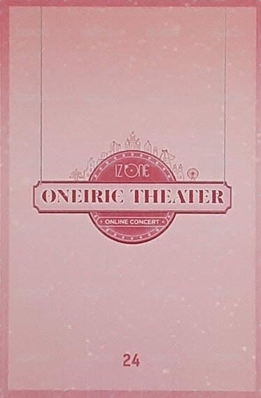 2020 線上演唱會 隨機卡 24 背面