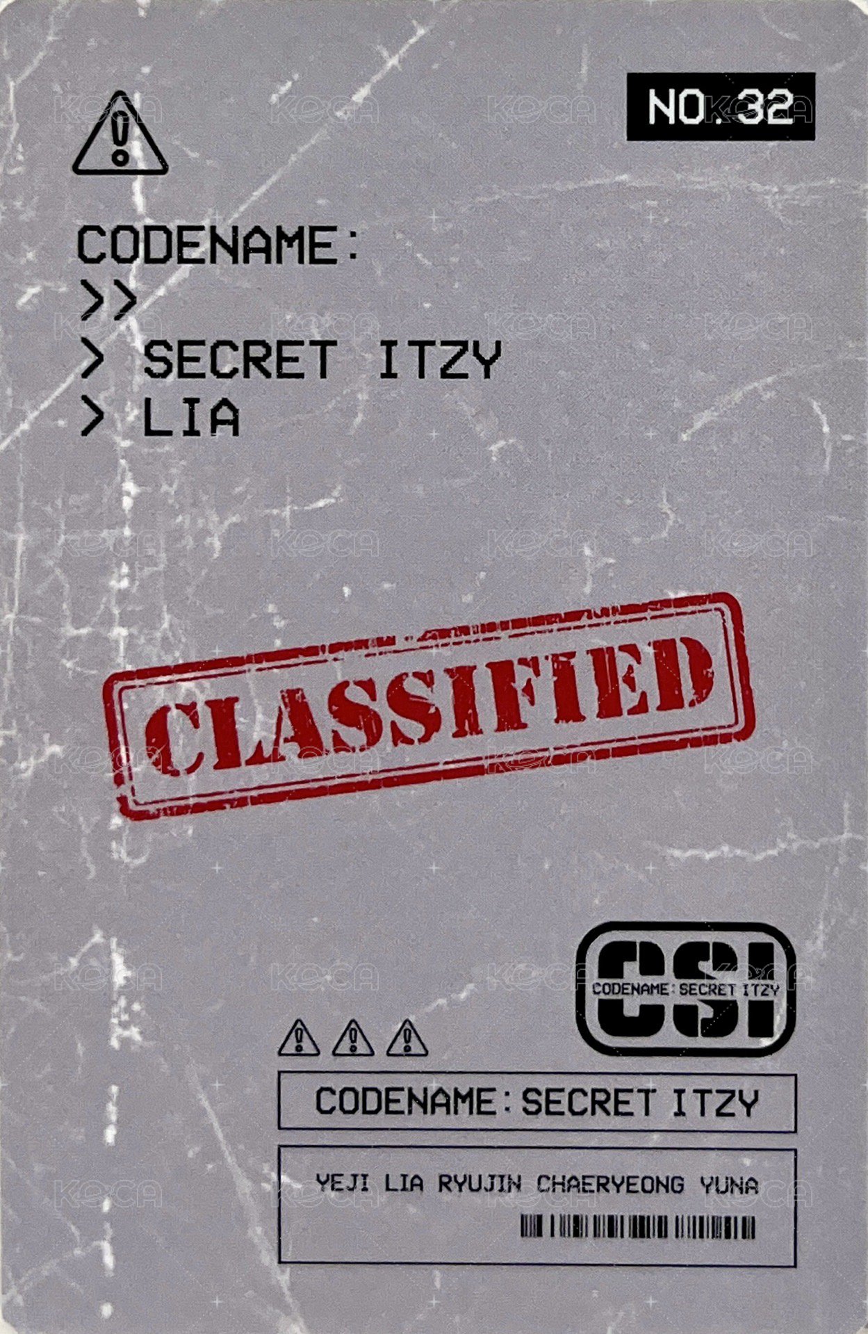 CSI 隨機卡 No.32 背面