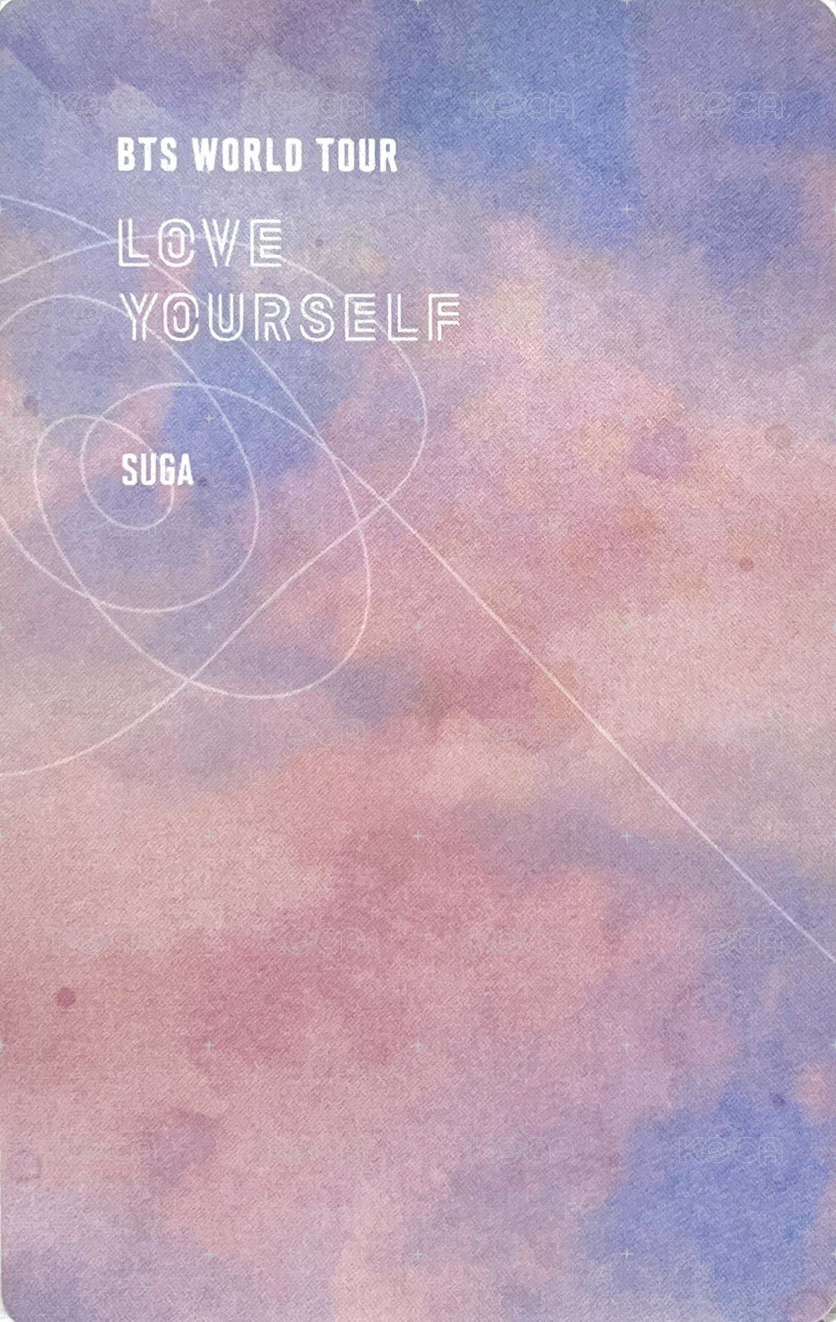 LY Tour 演唱會 DVD / CD 卡 首爾 一般版 背面