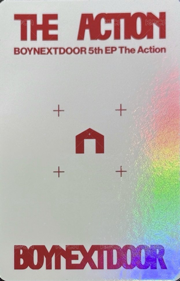 The Action 阿拉丁 預售 特典卡 單封版 背面