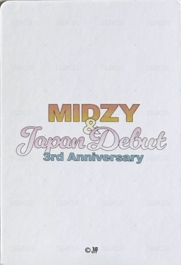 日本三週年 一番賞 隨機卡  背面