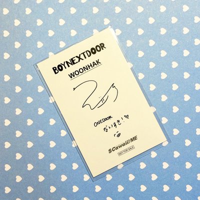 日雜 6 日文簽名卡背