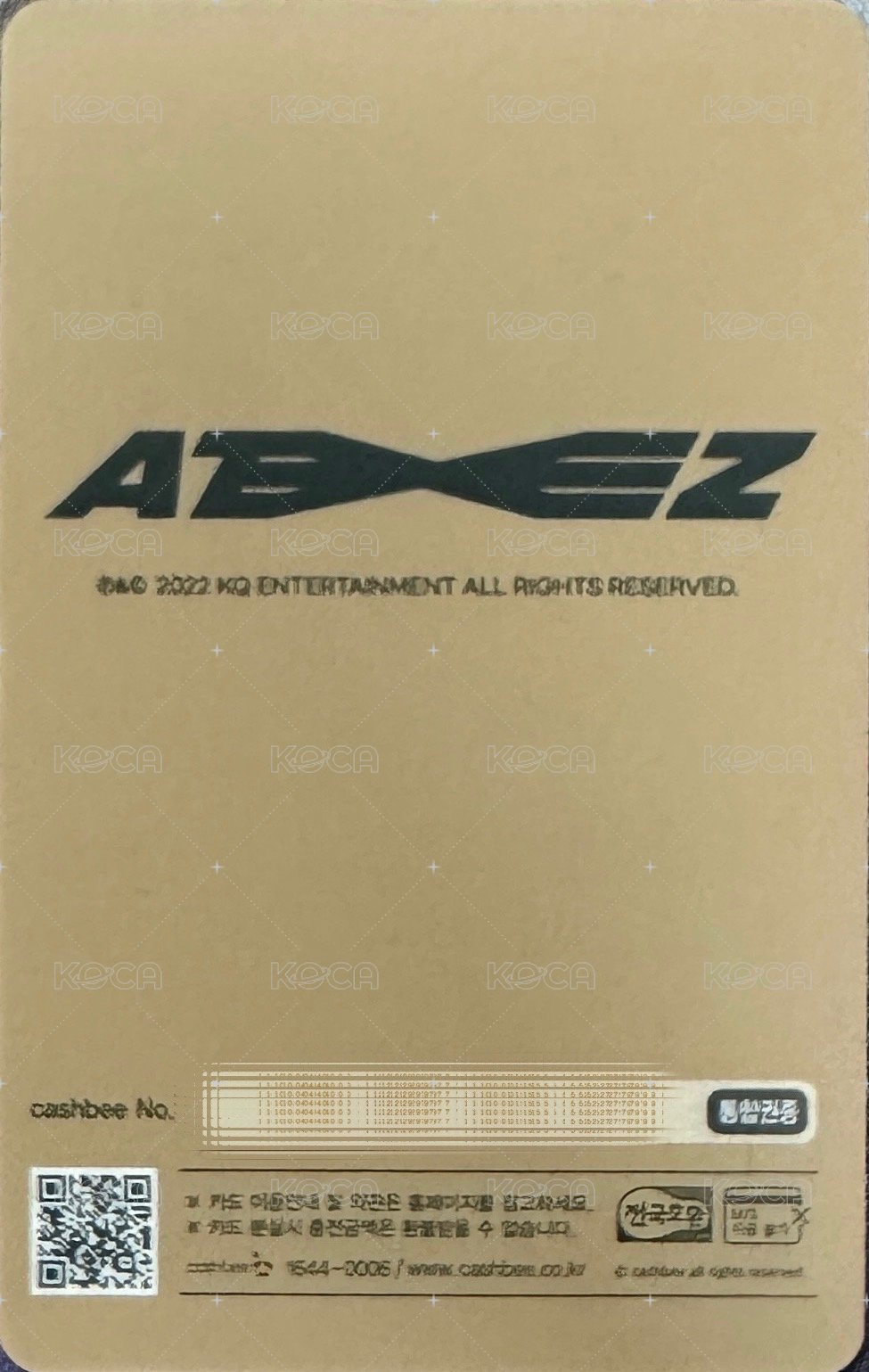 Cashbee 1.0 交通卡  背面