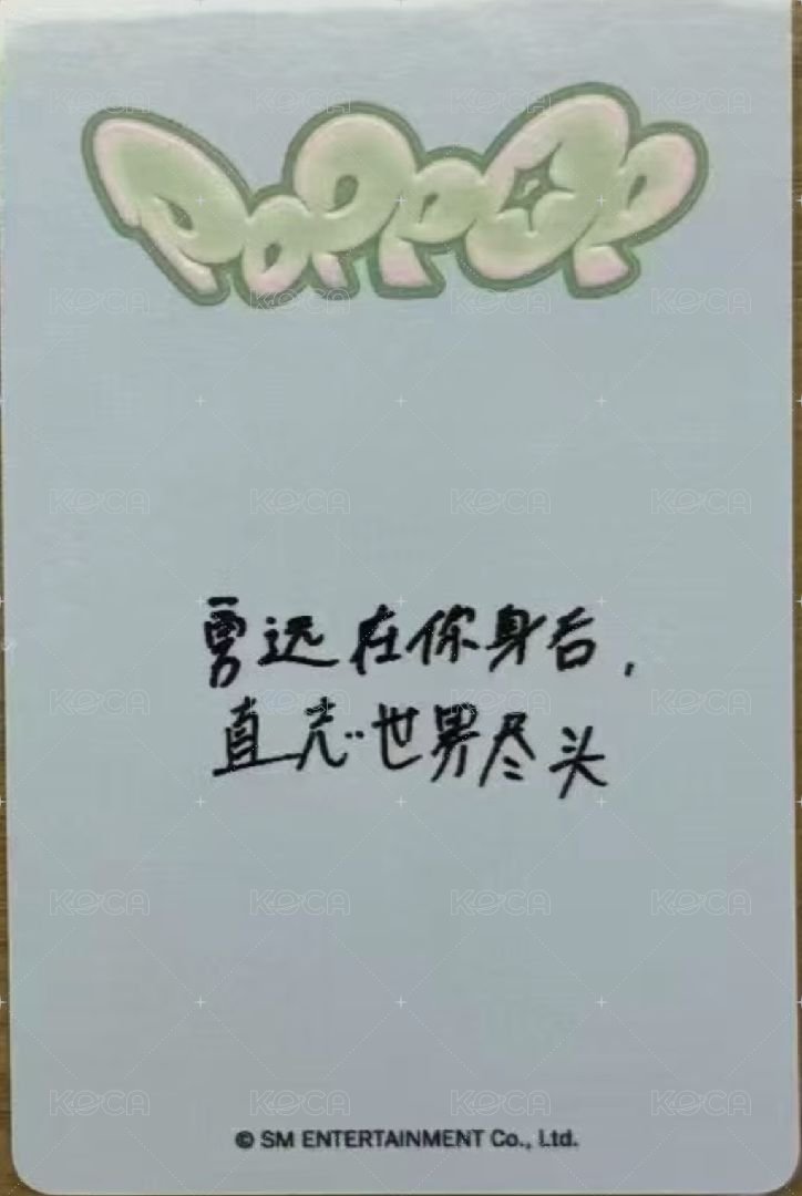 poppop kms 特典卡 pb版 背面