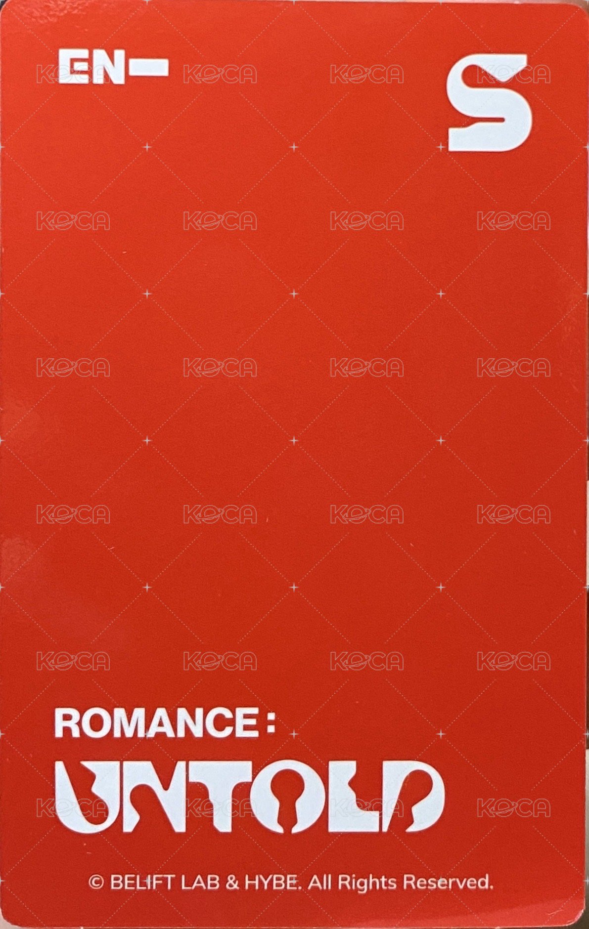 正二 周邊卡 Photo Card & Tin Case Set 小卡&鐵盒組 背面