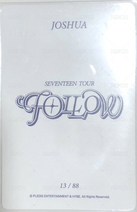 FOLLOW 隨機卡 ｜卡包 背面