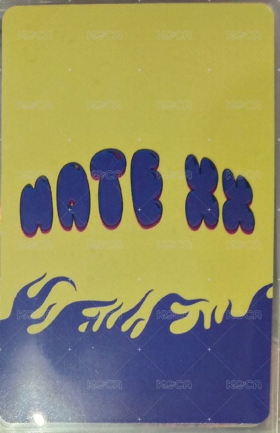 HATE XX 專輯卡 LIKE ver. 背面