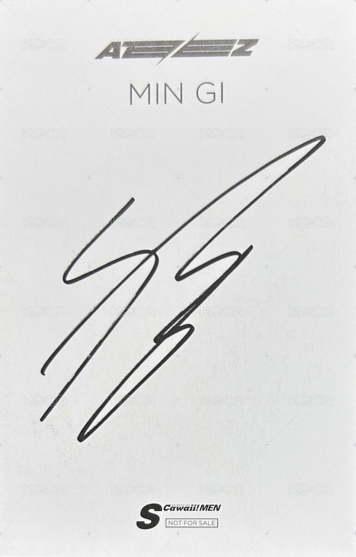 S Cawaii WHITE 雜誌卡 A 背面