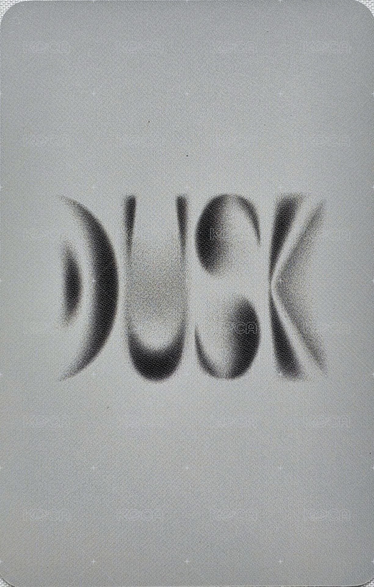 DUSK k4 vc 1.0 簽售卡  背面