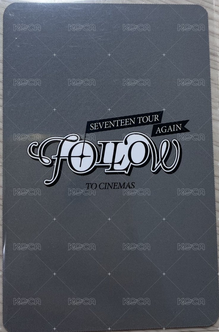 FOLLOW AGAIN 電影卡  背面
