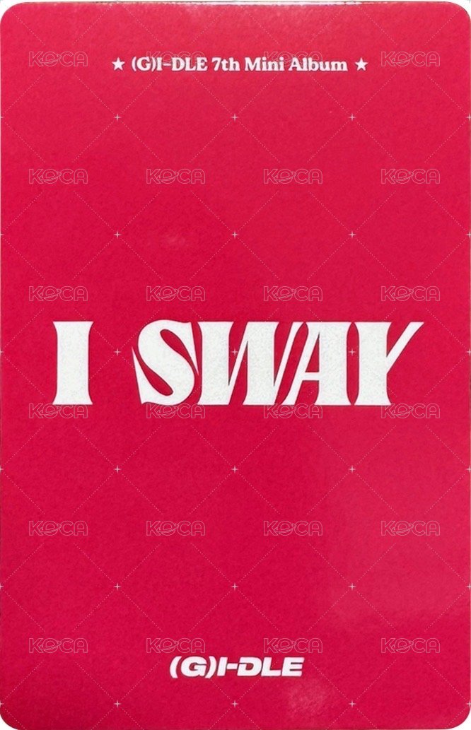 I SWAY yzy 2.0 簽售卡  背面