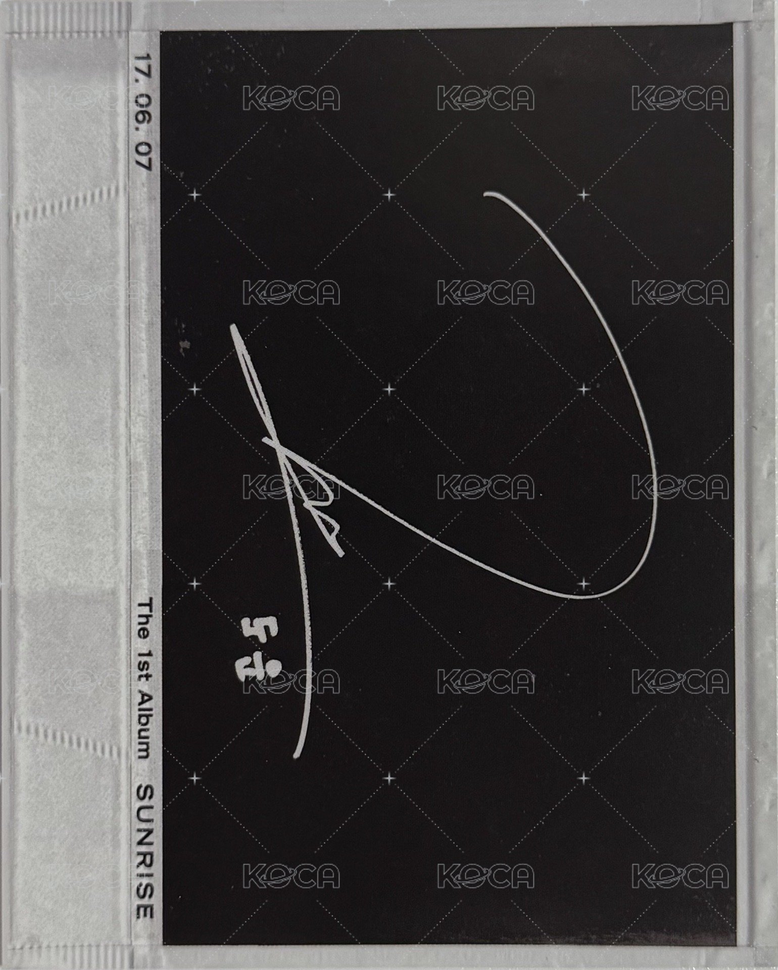 正一 專輯卡  背面