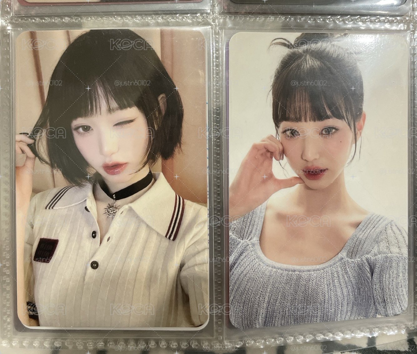隱形眼鏡代言卡（右）