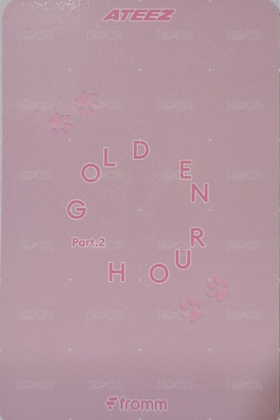 GH2 fromm 2.0 簽售卡  背面