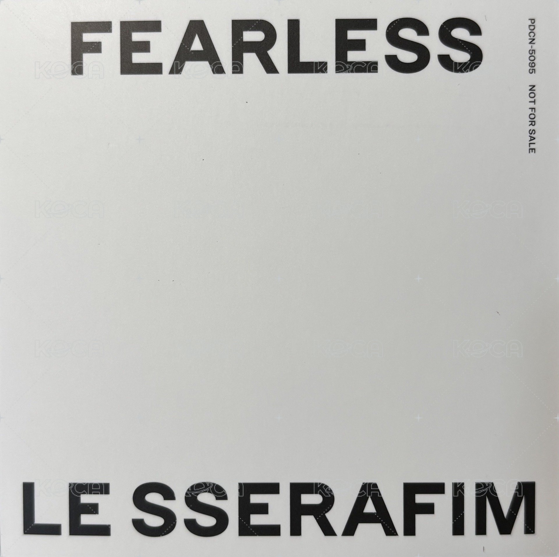 FEARLESS JP 專輯卡 環球限定盤 背面