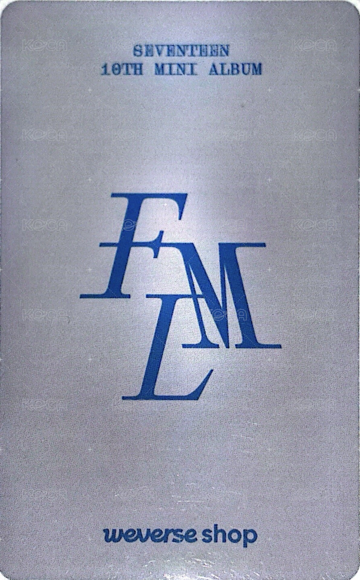 MINI10 wvs 簽售卡  背面