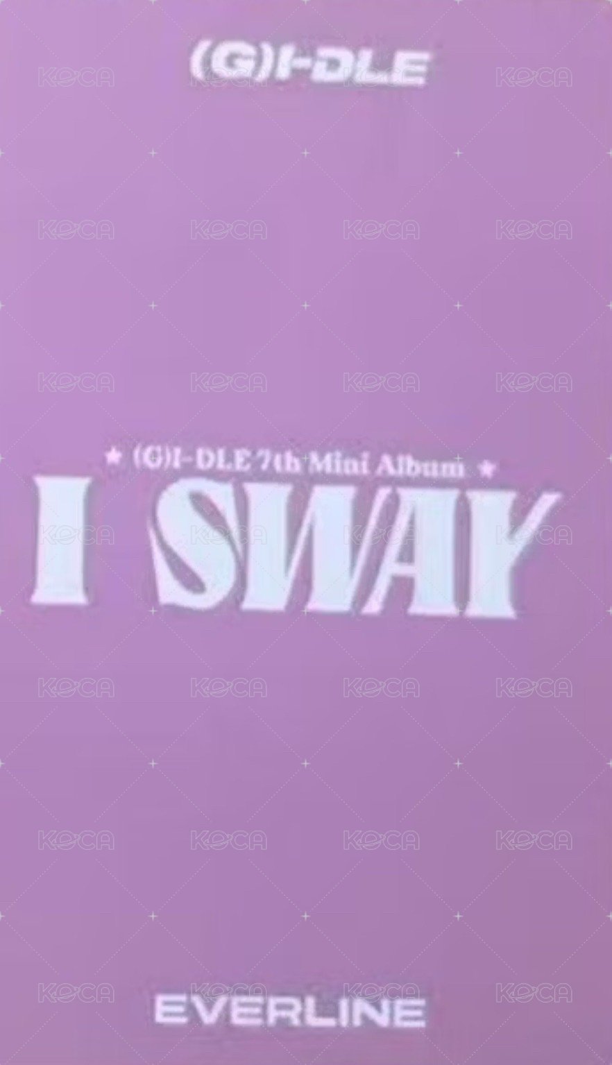 I SWAY el 4.0 線上 簽售卡  背面