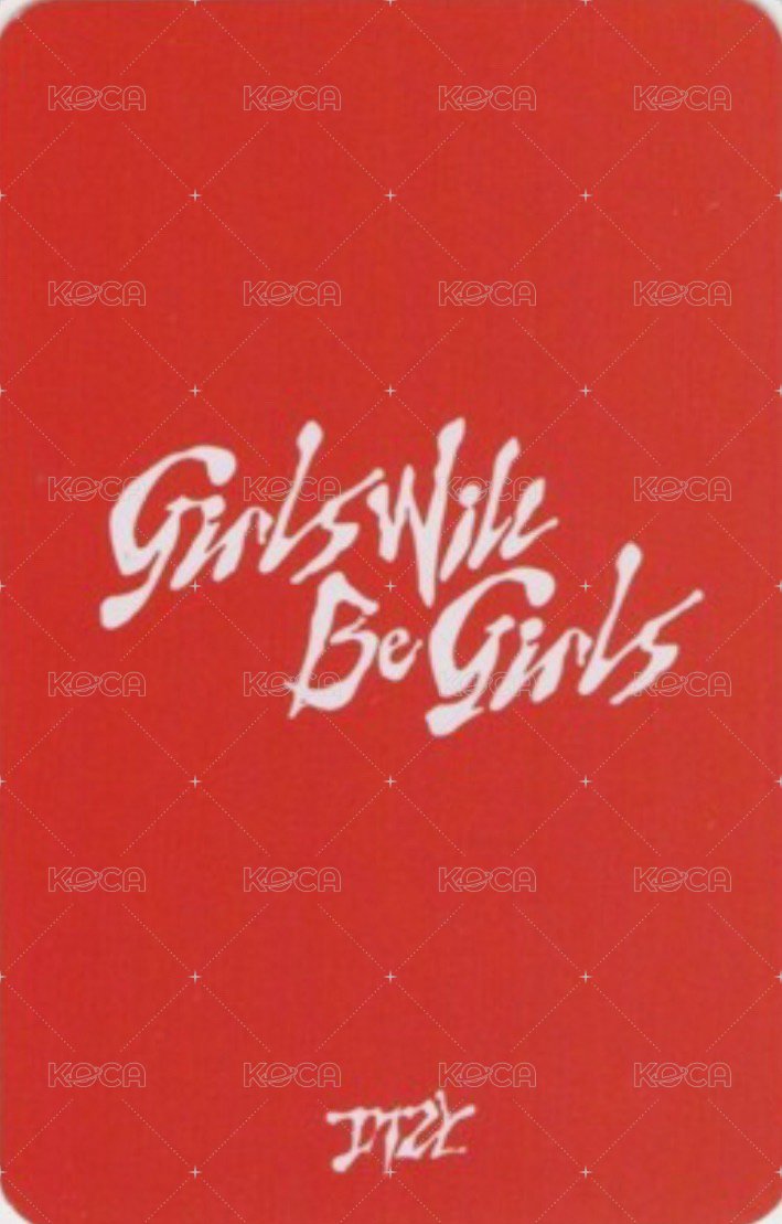 GWBG yes24 預售 特典卡 花絮卡 背面