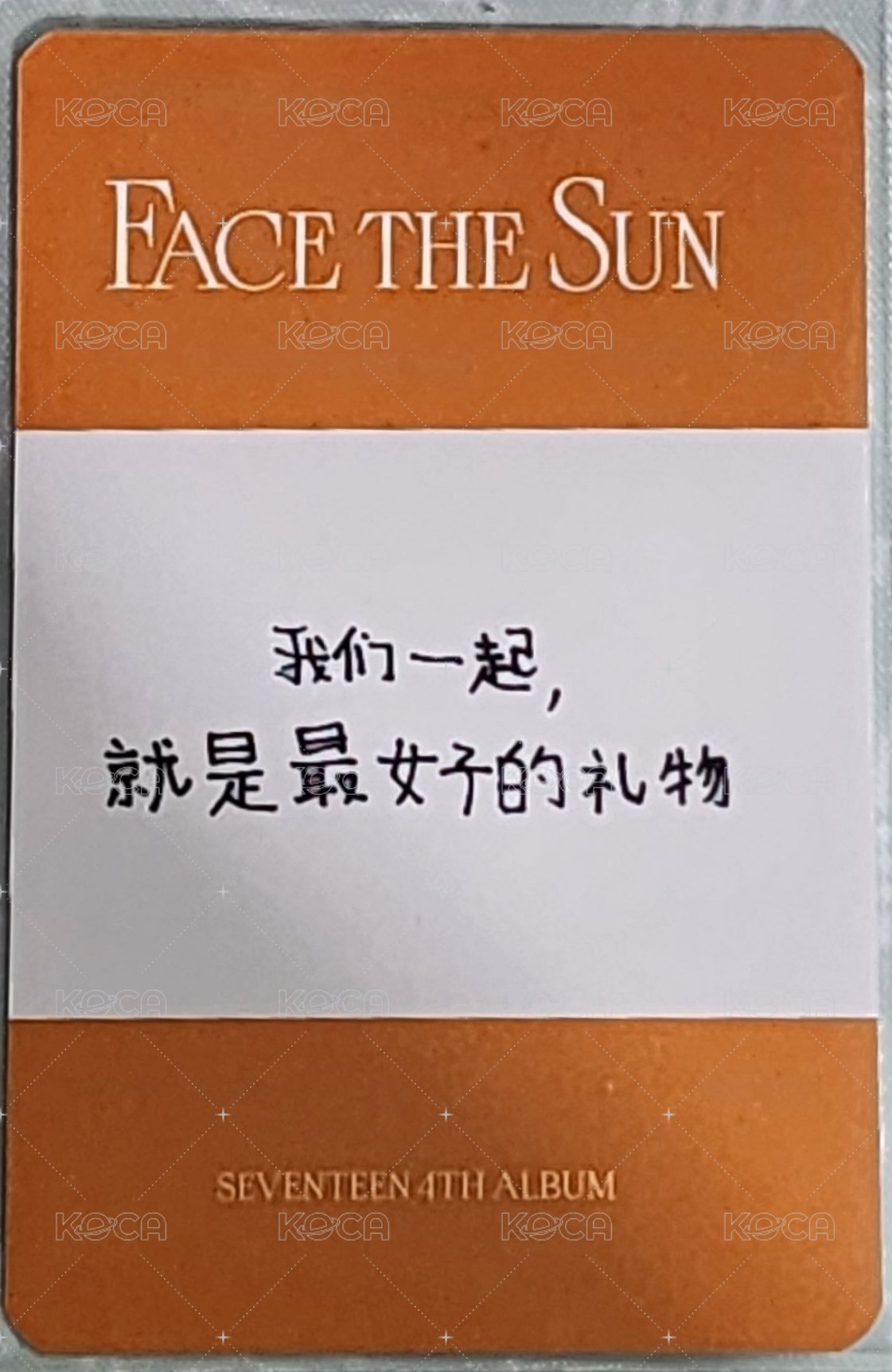 正四 yzy 一直娛E 中文卡背 簽售卡  背面