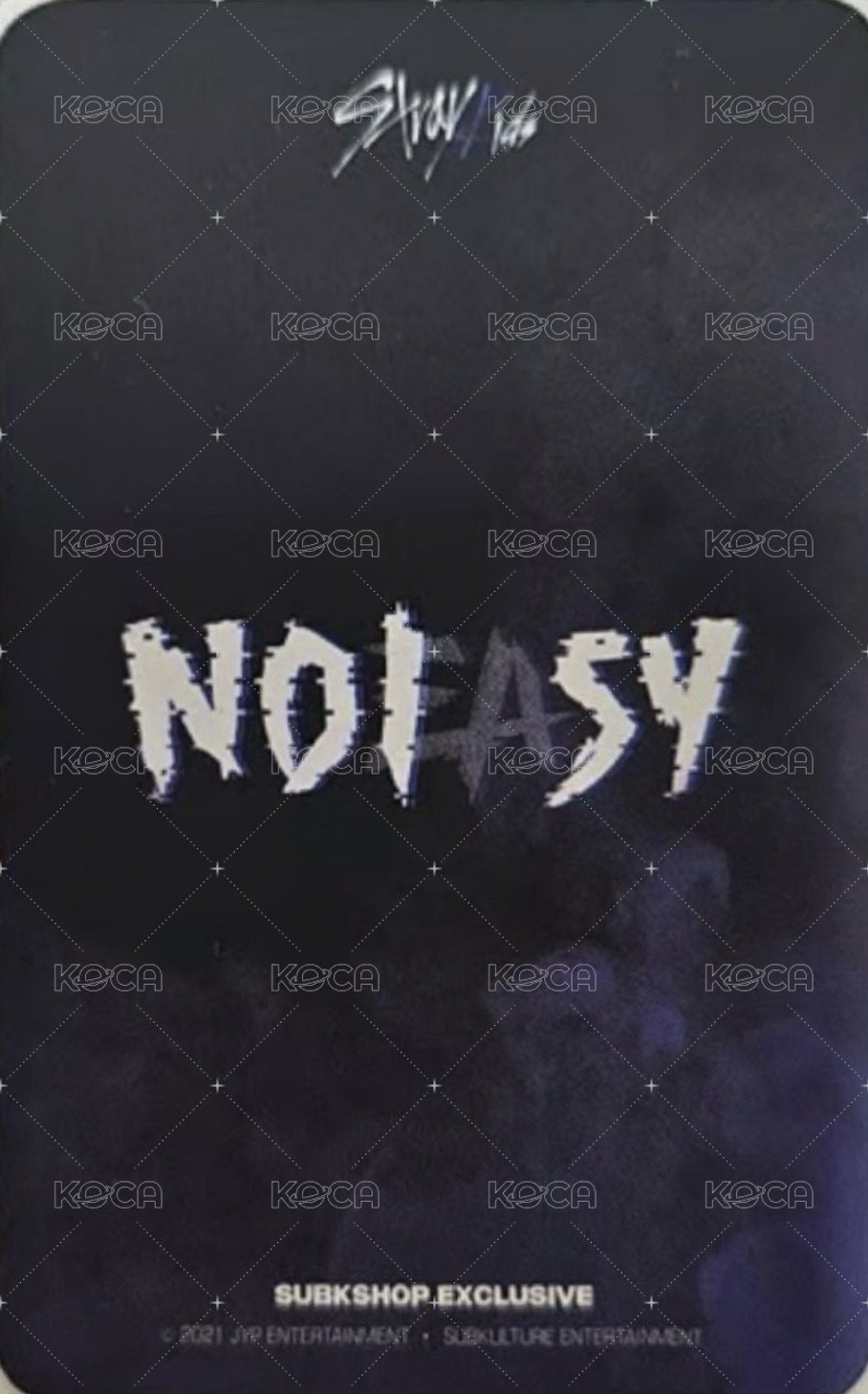 NOEASY subk 特典卡  背面