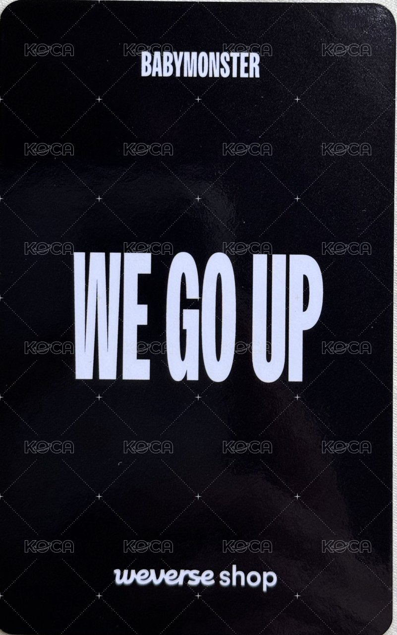WE GO UP wvs 預售 特典卡 rora 背面