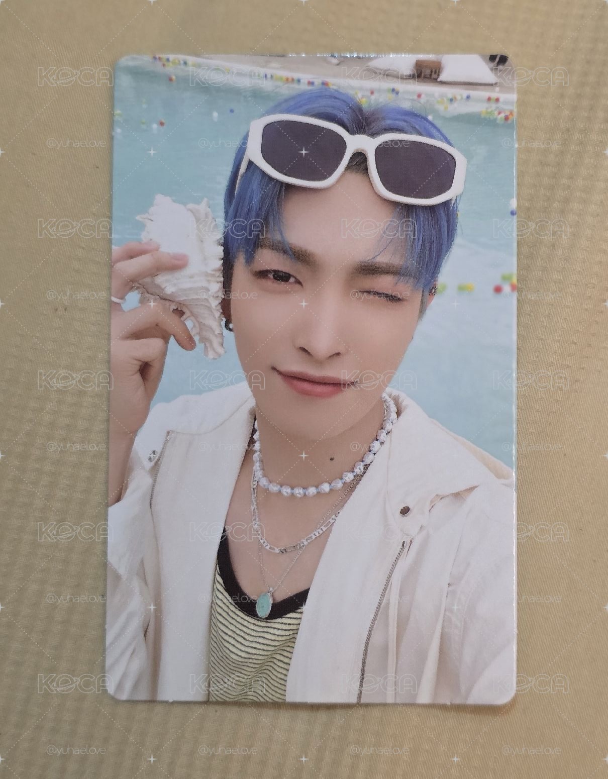 2023 ATEEZ 3rd SUMMER PHOTOBOOK 夏寫 kt4 特典卡 神奇海螺 弘中
