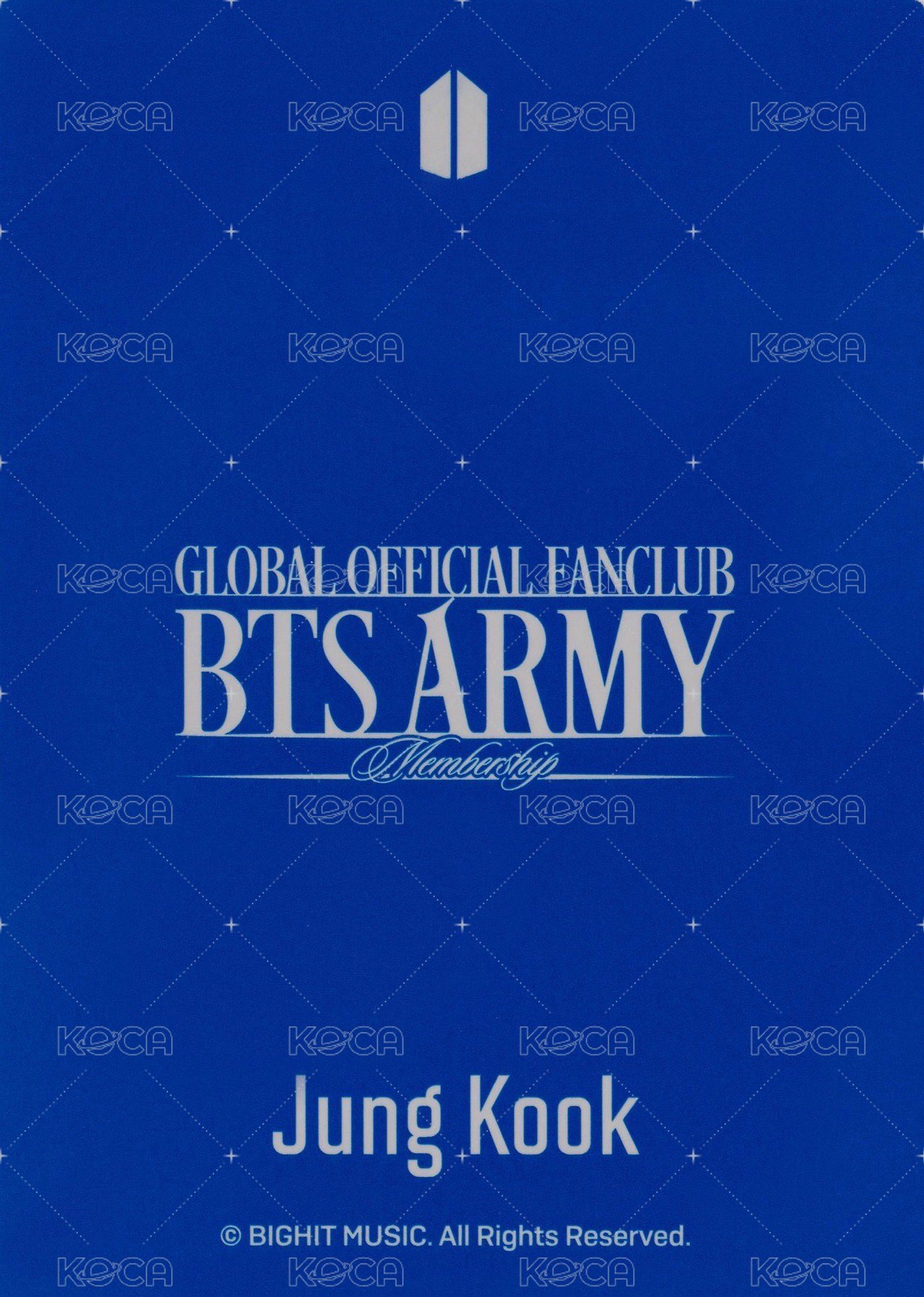 ARMY 會員禮卡 11th 背面