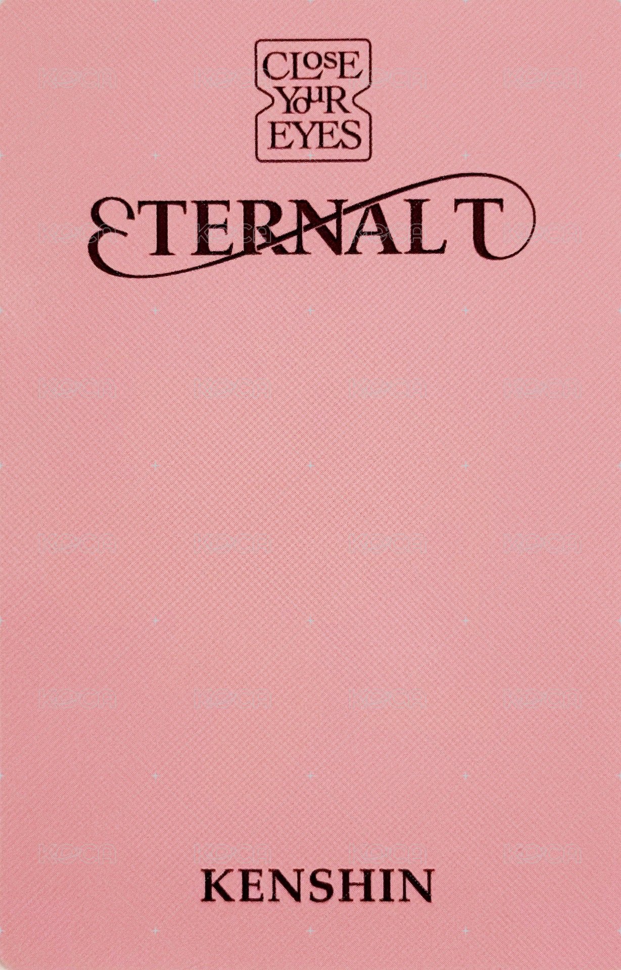 ETERNALT 專輯卡  背面