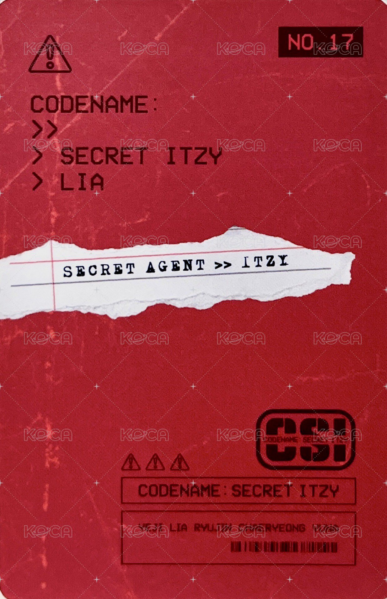 CSI 隨機卡 No.17 背面