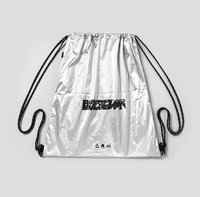 官方聯名運動束口包 銀色