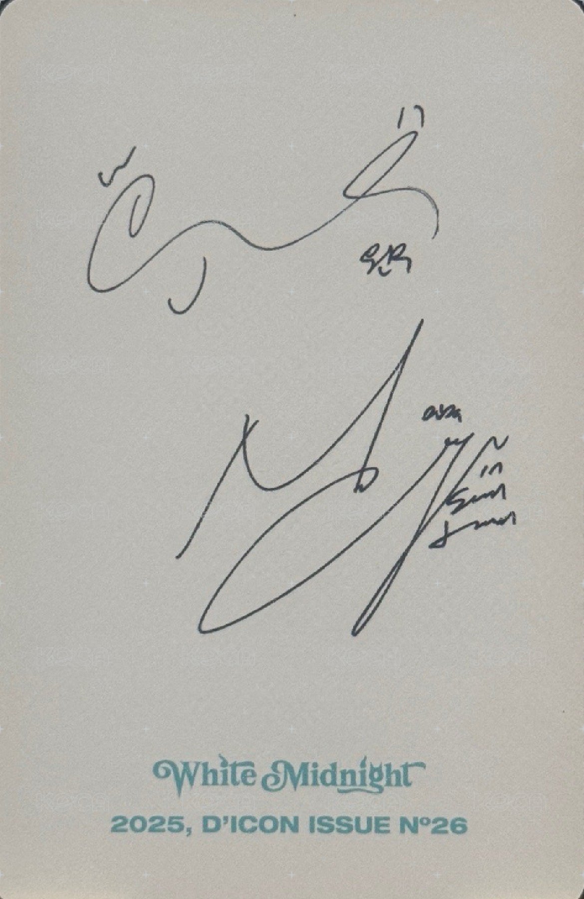 D社珉佑雜誌 wvs 特典卡 D社珉佑雜誌WVS特典 背面