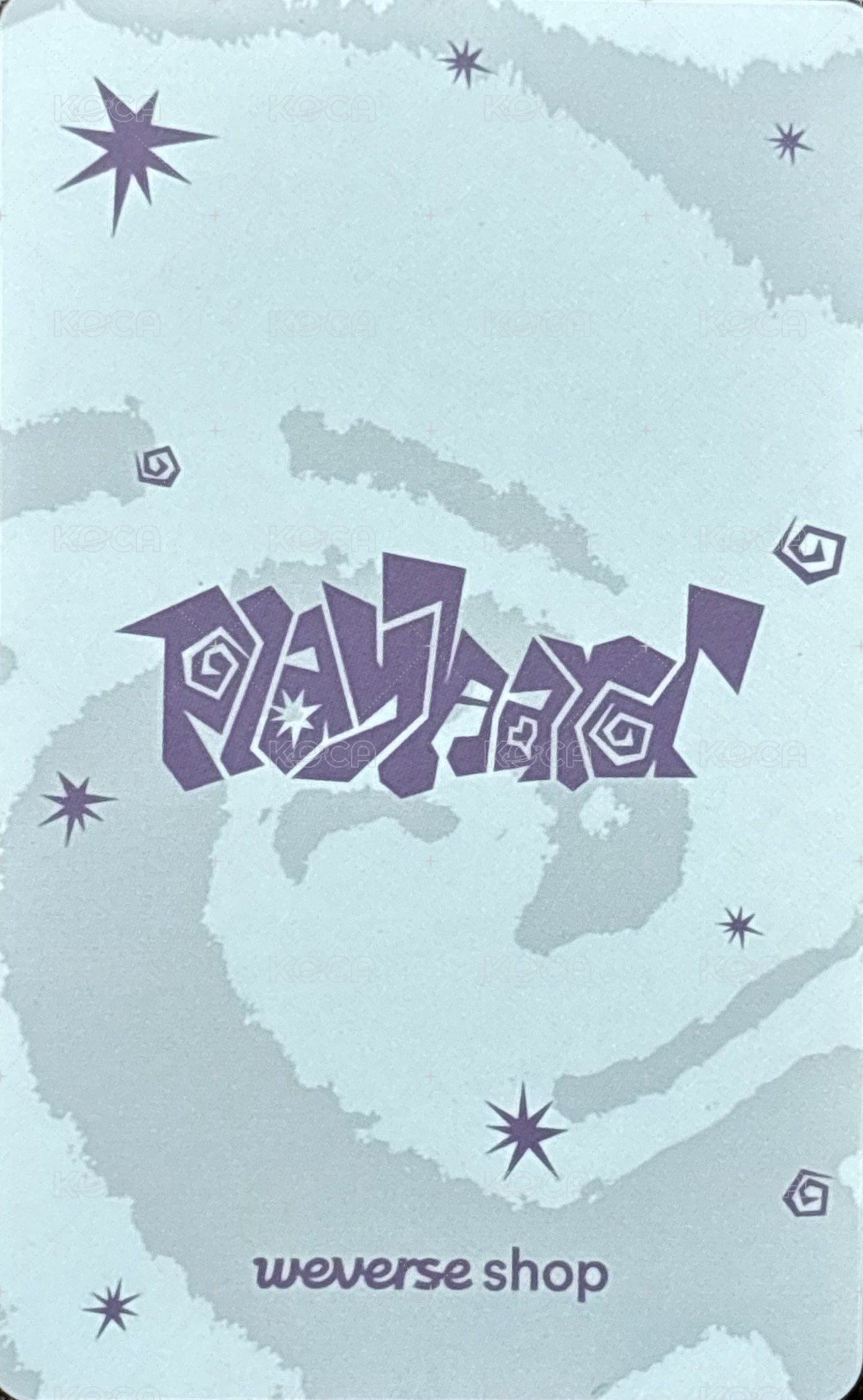 Play Hard wvs PB 特典卡 B版 背面