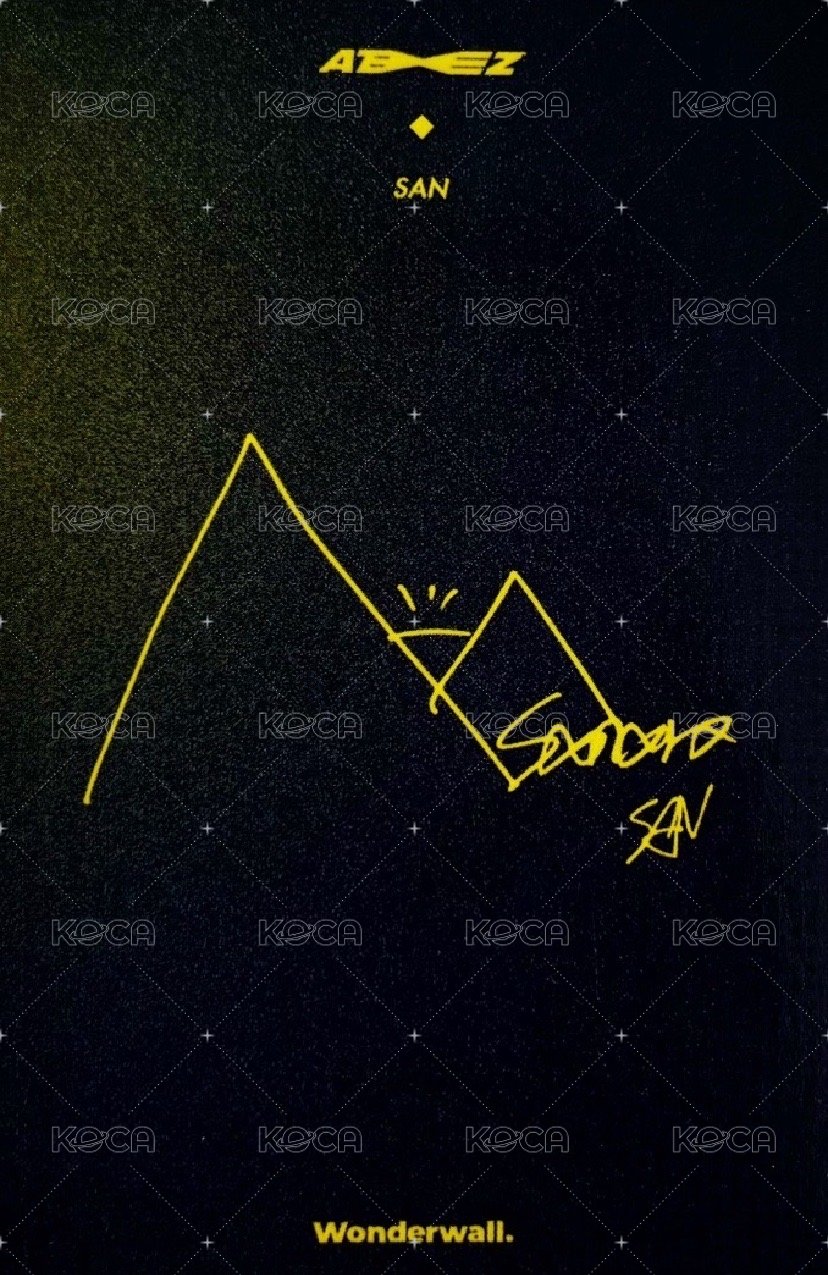 Fever pt.3 wonderwall 3.0 簽售卡  背面