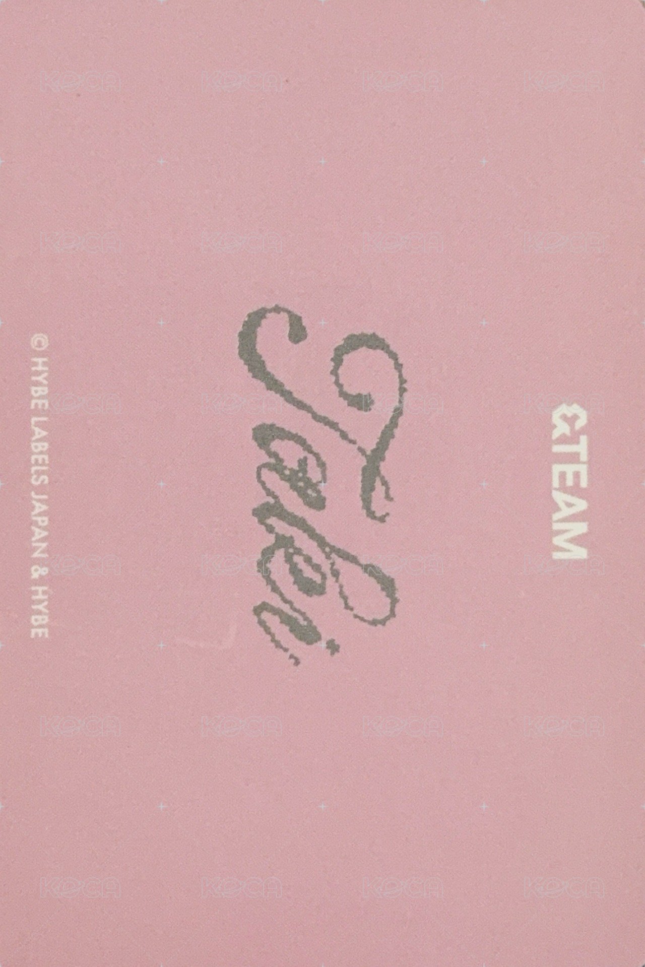 五月雨 隨機卡  背面