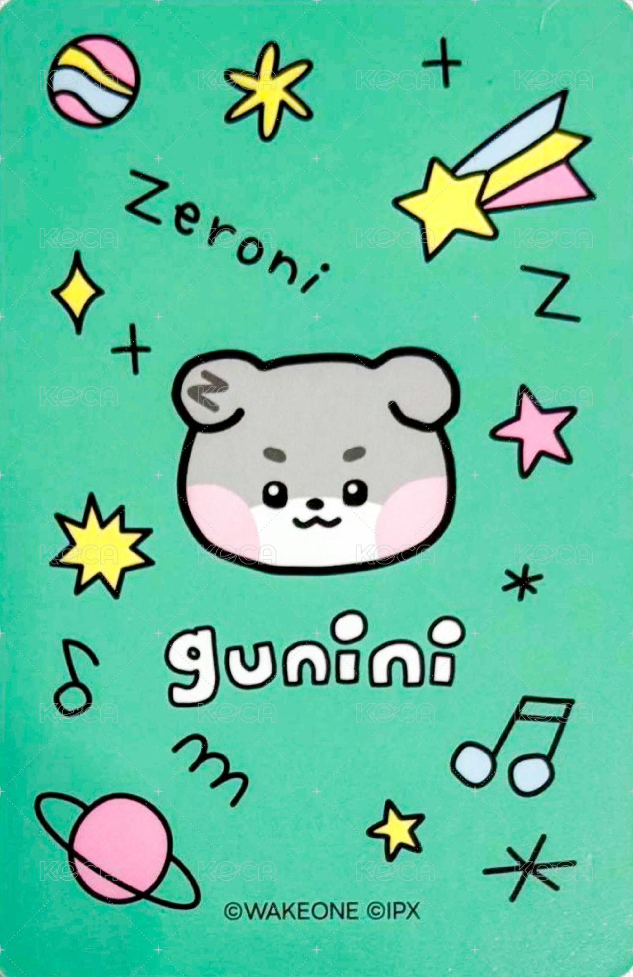 迷三快閃 周邊卡 PVC卡套卡 背面