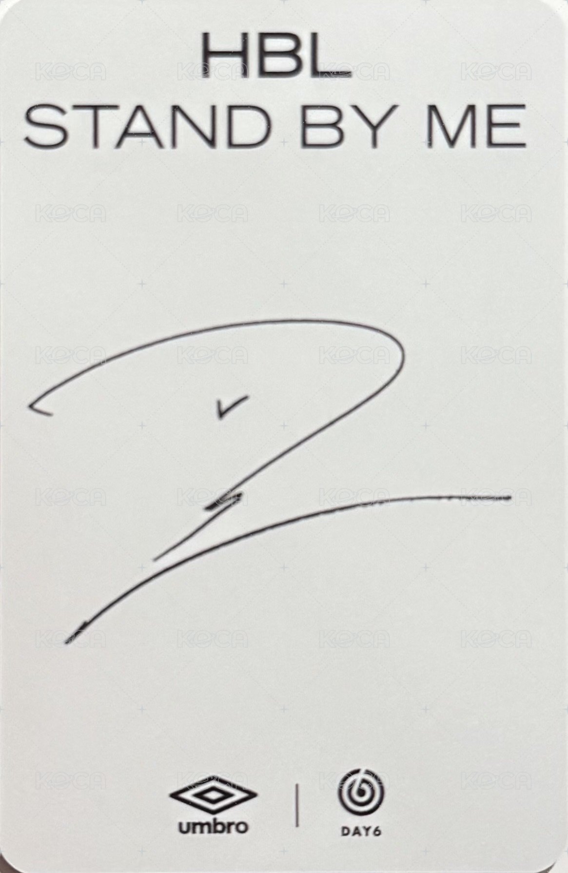 UMBRO 1.0 代言卡  背面