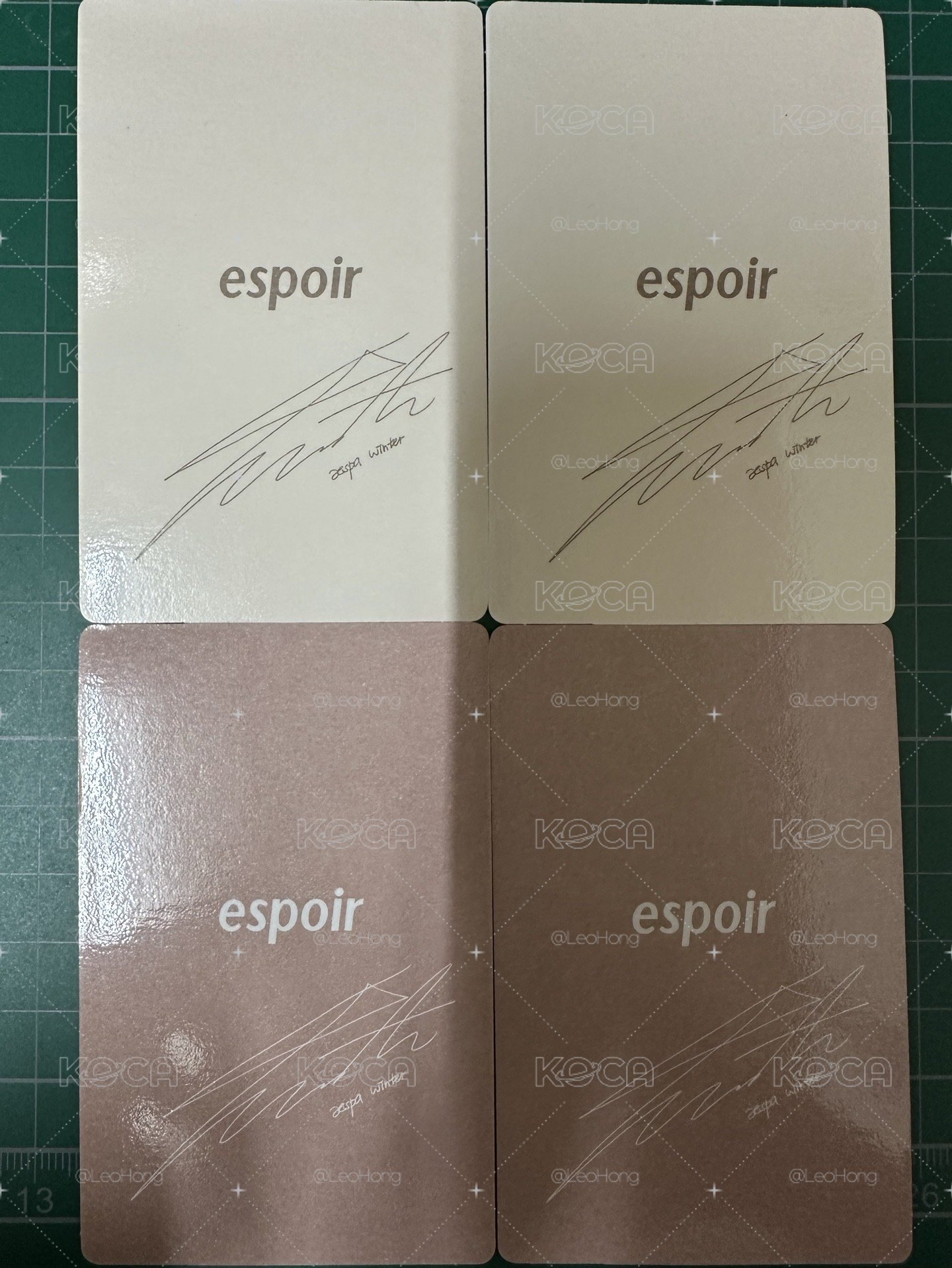 aespa winter espoir小卡