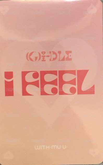 I feel wm 特典卡  背面