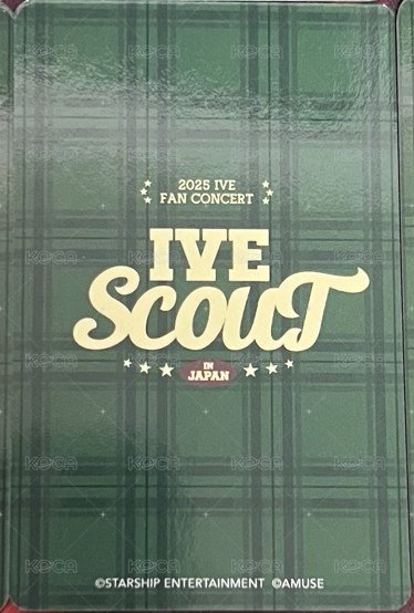 25’ FC IVE SCOUT 入場卡 / 場限卡 2025FC 日本VIP入場卡員 背面