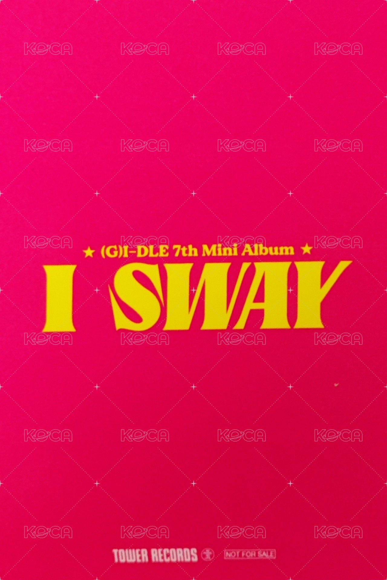 I SWAY 塔店 塔店特典 特典卡  背面