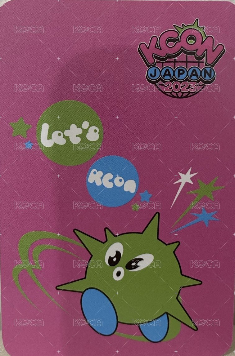 周邊卡 KCON 小卡 背面
