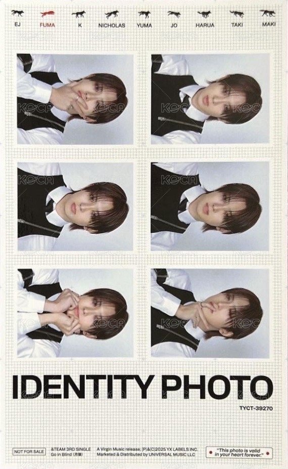 Go in Blind (月狼) 專輯卡 ID card 證件照 正面