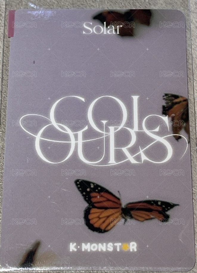 COLOURS km 特典卡  背面