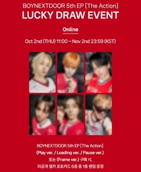 The Action MUSINSA 預售特典卡